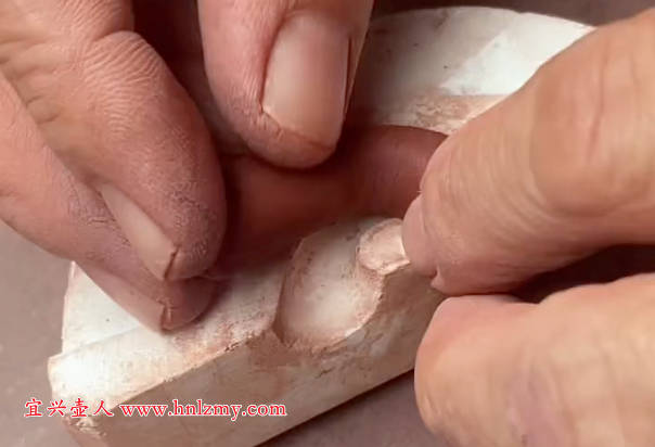 紫砂模具壶制作过程