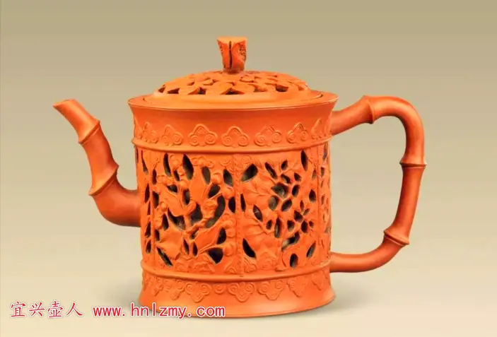 镂雕紫砂壶图片