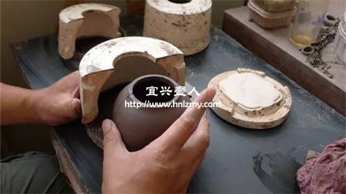紫砂模具壶的制作过程图