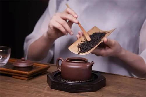 紫砂壶泡茶示意图